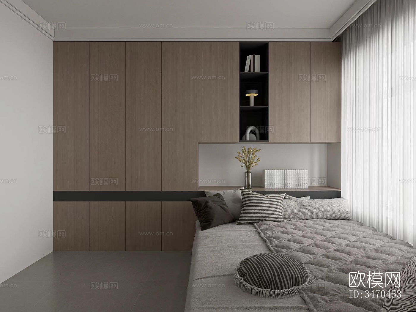 现代平层效果图下载（渲染图3）