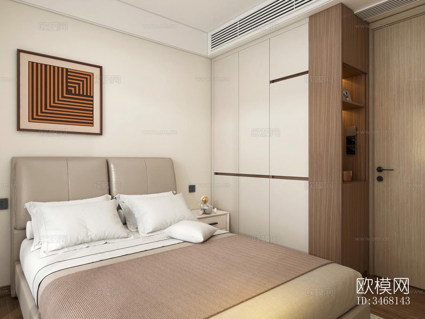 现代大平层效果图下载（渲染图10）