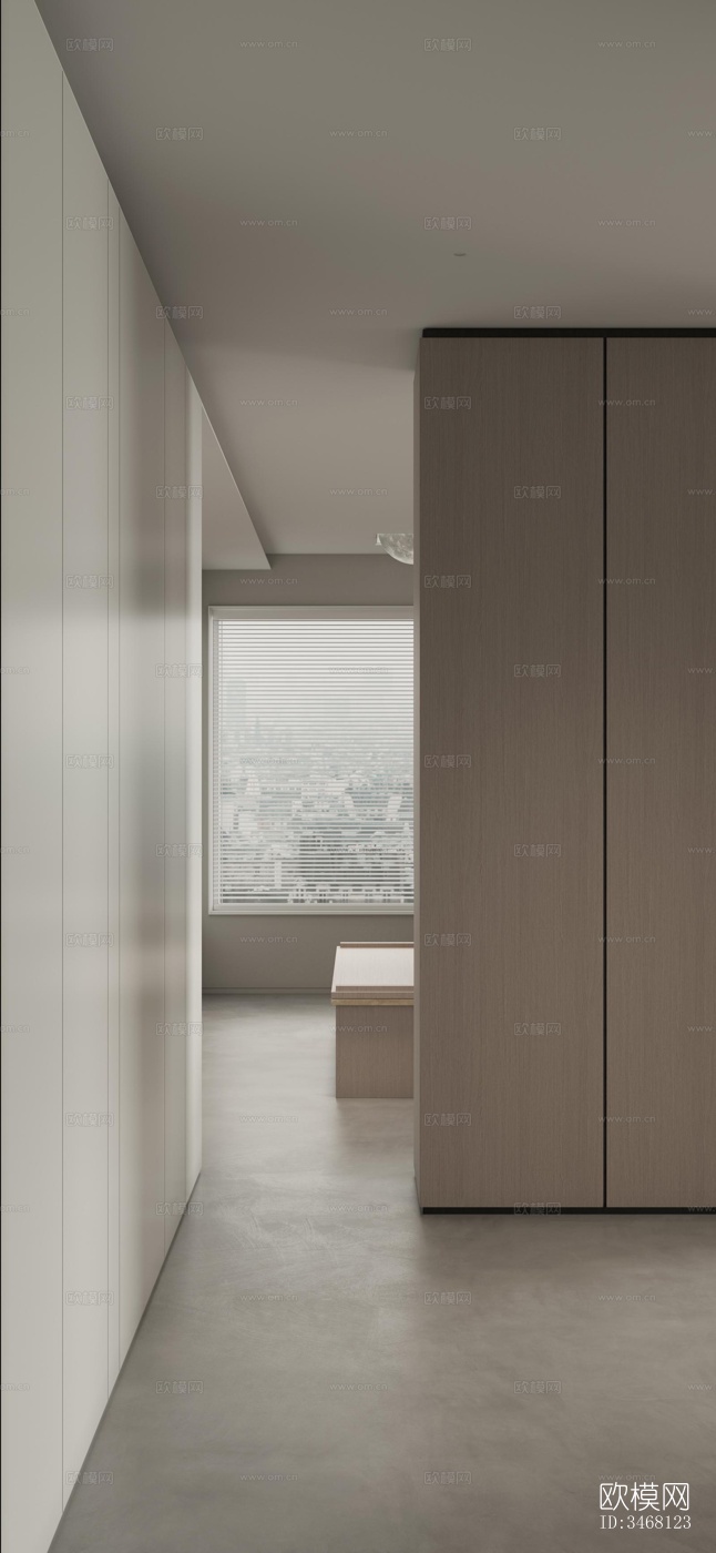 现代大平层效果图下载（渲染图13）