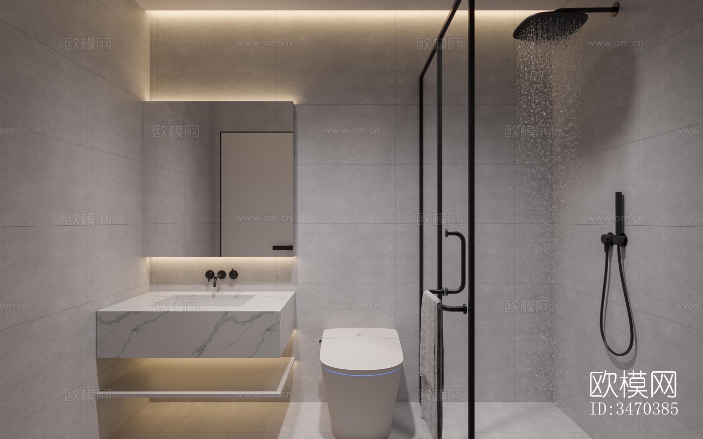 现代平层效果图下载（渲染图5）