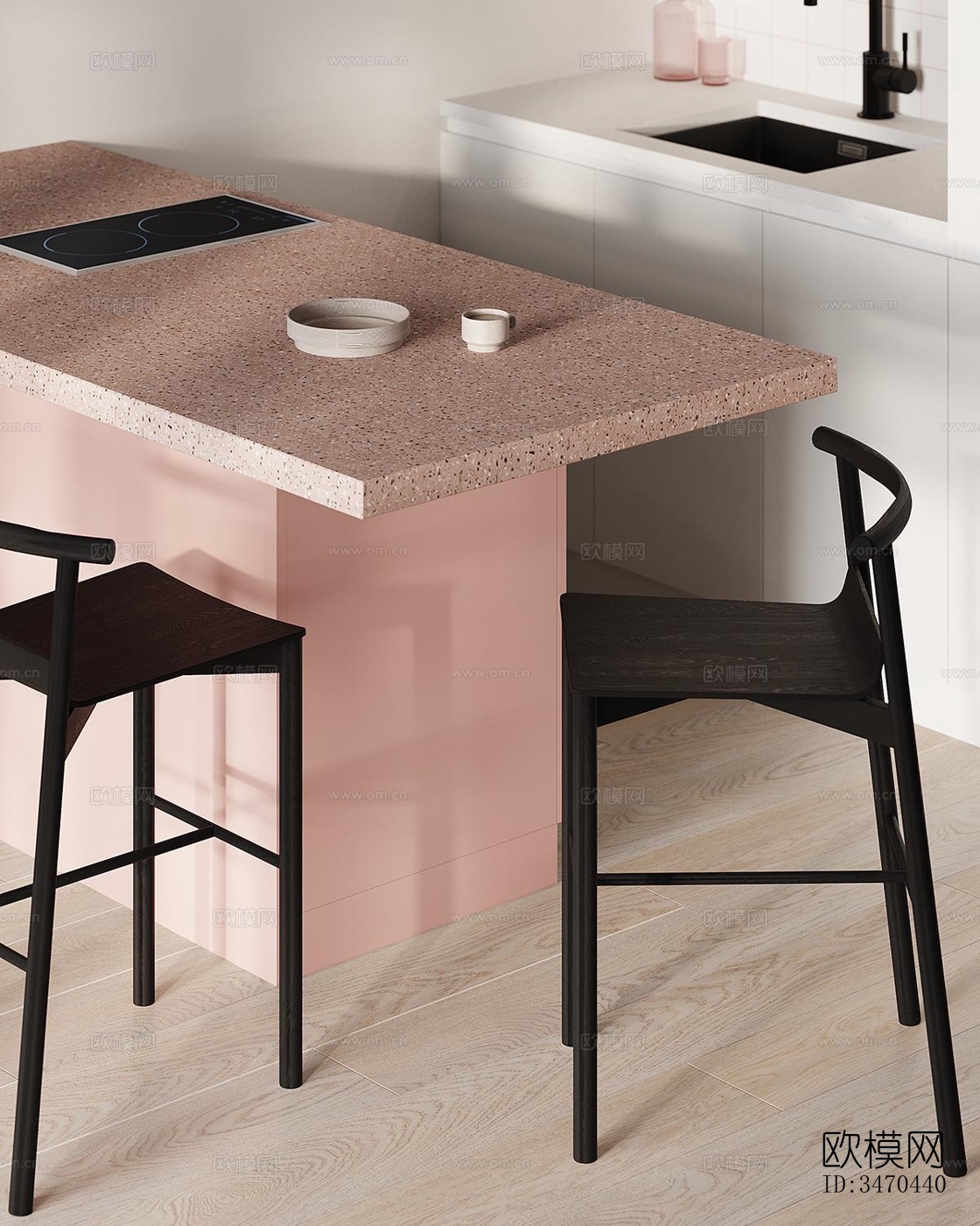 现代平层效果图下载（渲染图13）