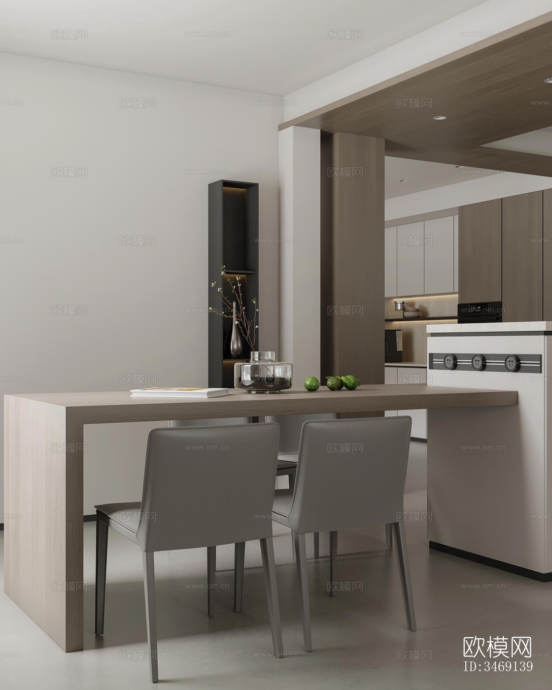 现代平层效果图下载（渲染图5）