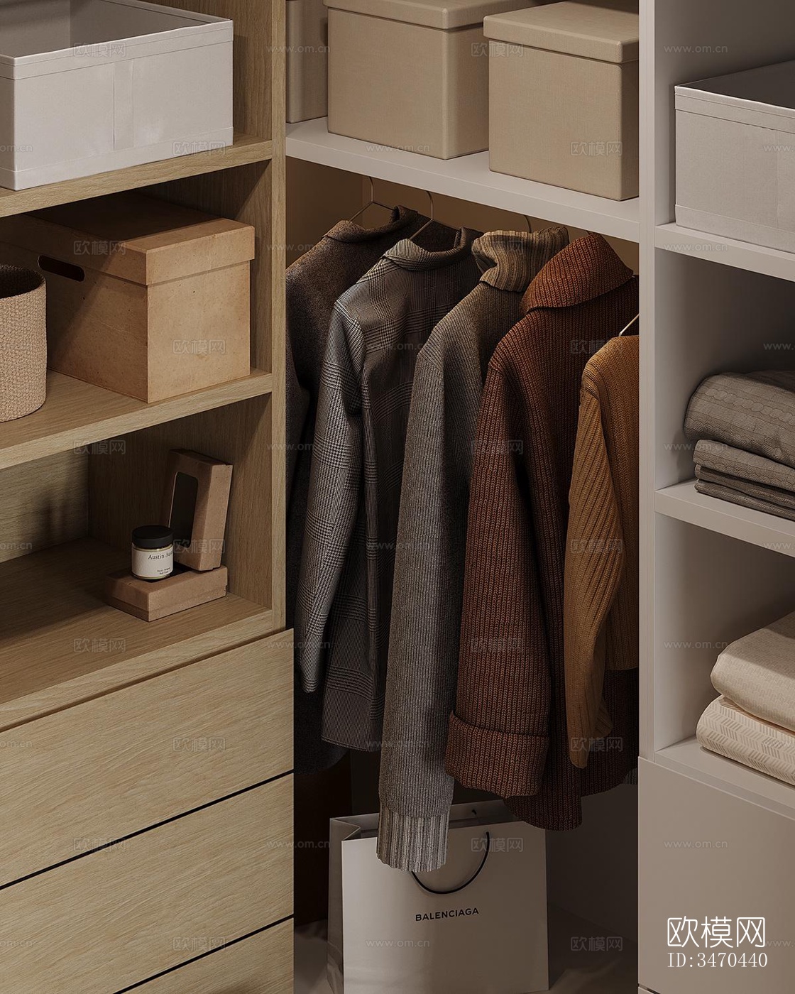 现代平层效果图下载（渲染图5）