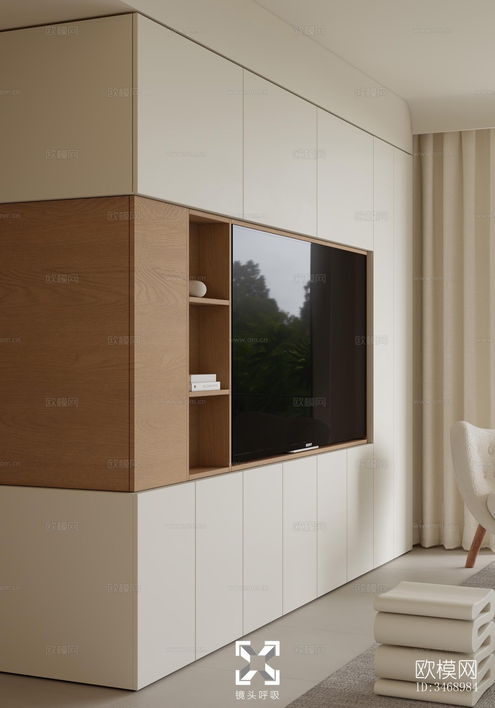 现代平层效果图下载（渲染图4）