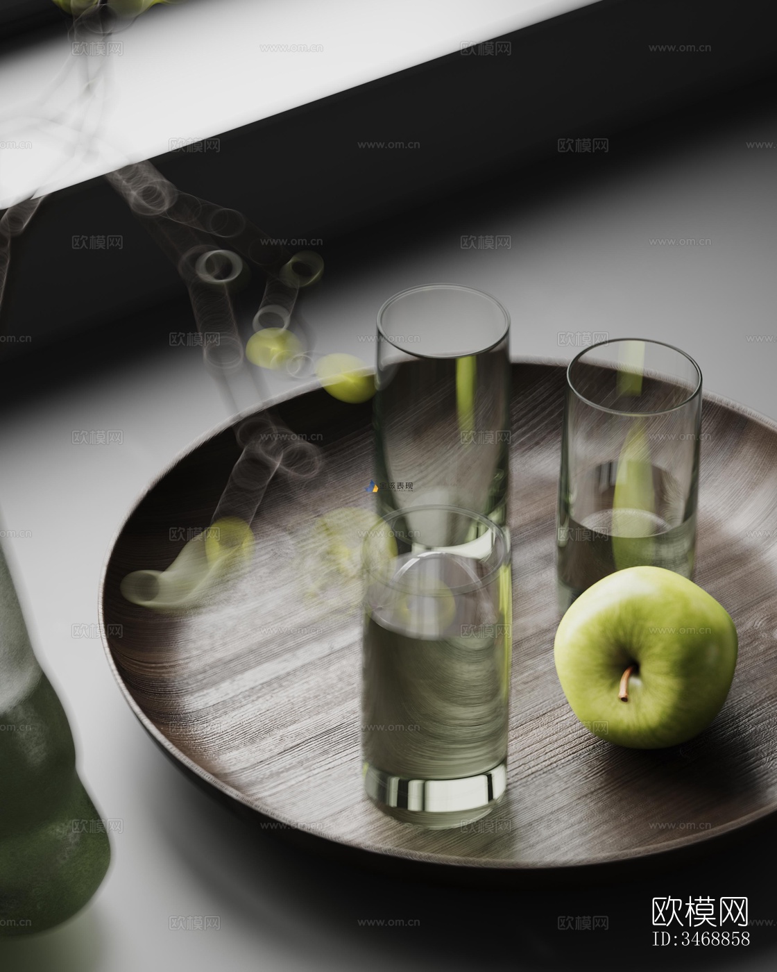 现代平层效果图下载（渲染图13）