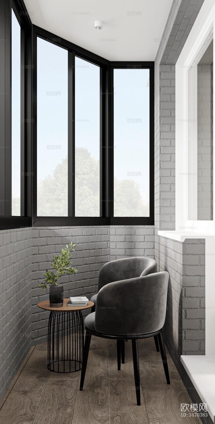 现代平层效果图下载（渲染图5）