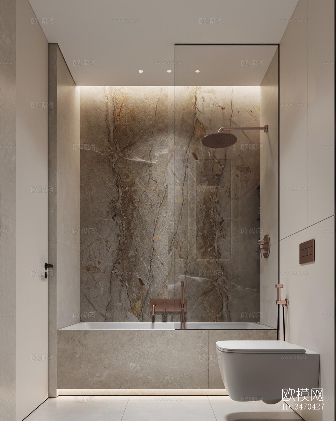 现代平层效果图下载（渲染图3）