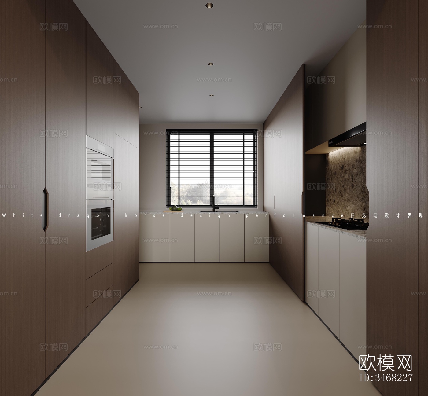 现代大平层效果图下载（渲染图8）