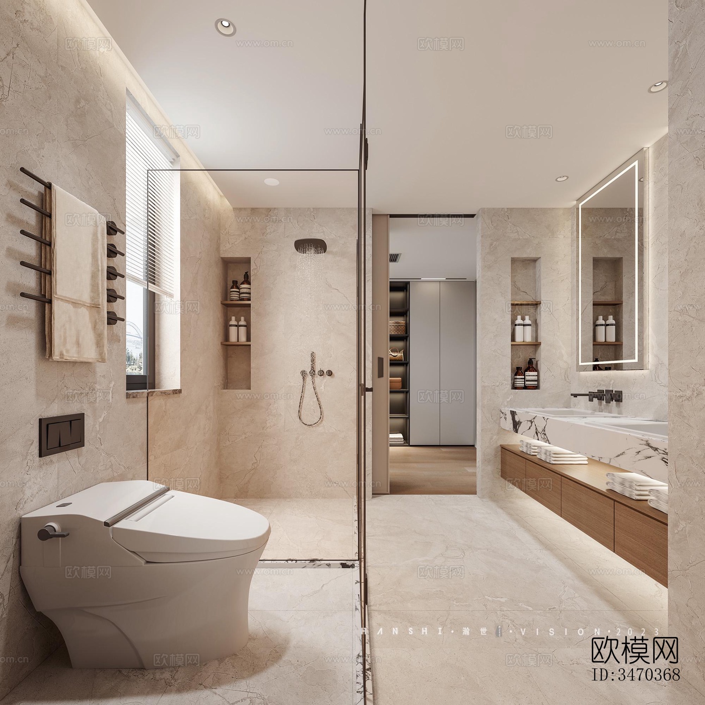 现代平层效果图下载（渲染图9）