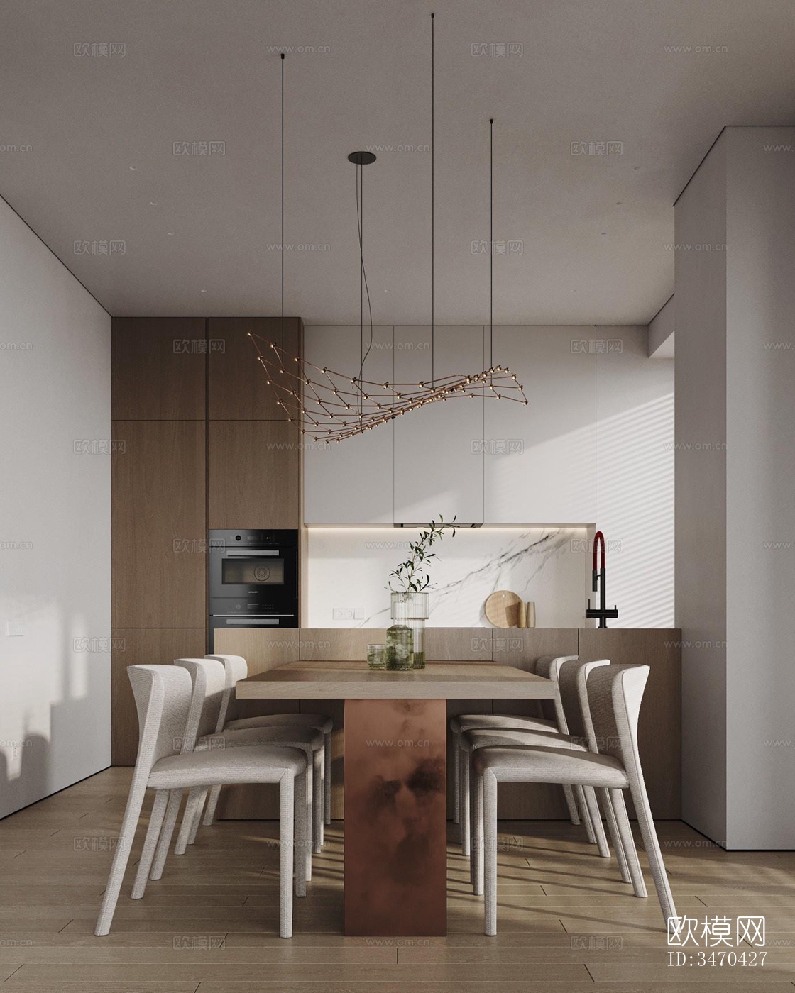 现代平层效果图下载（渲染图11）