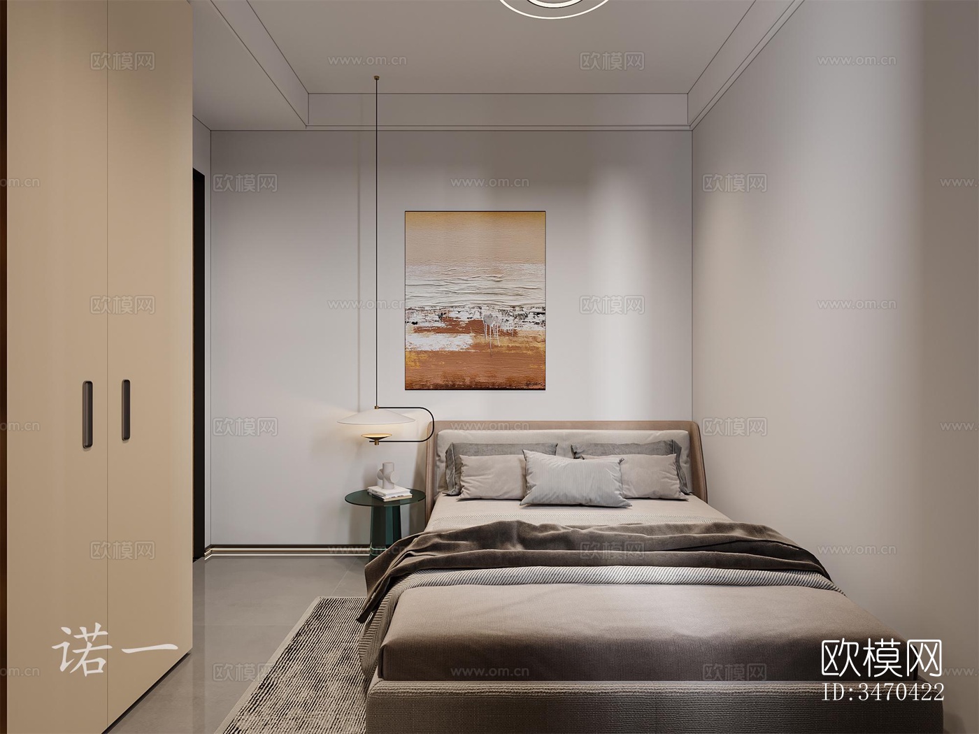 现代平层效果图下载（渲染图2）