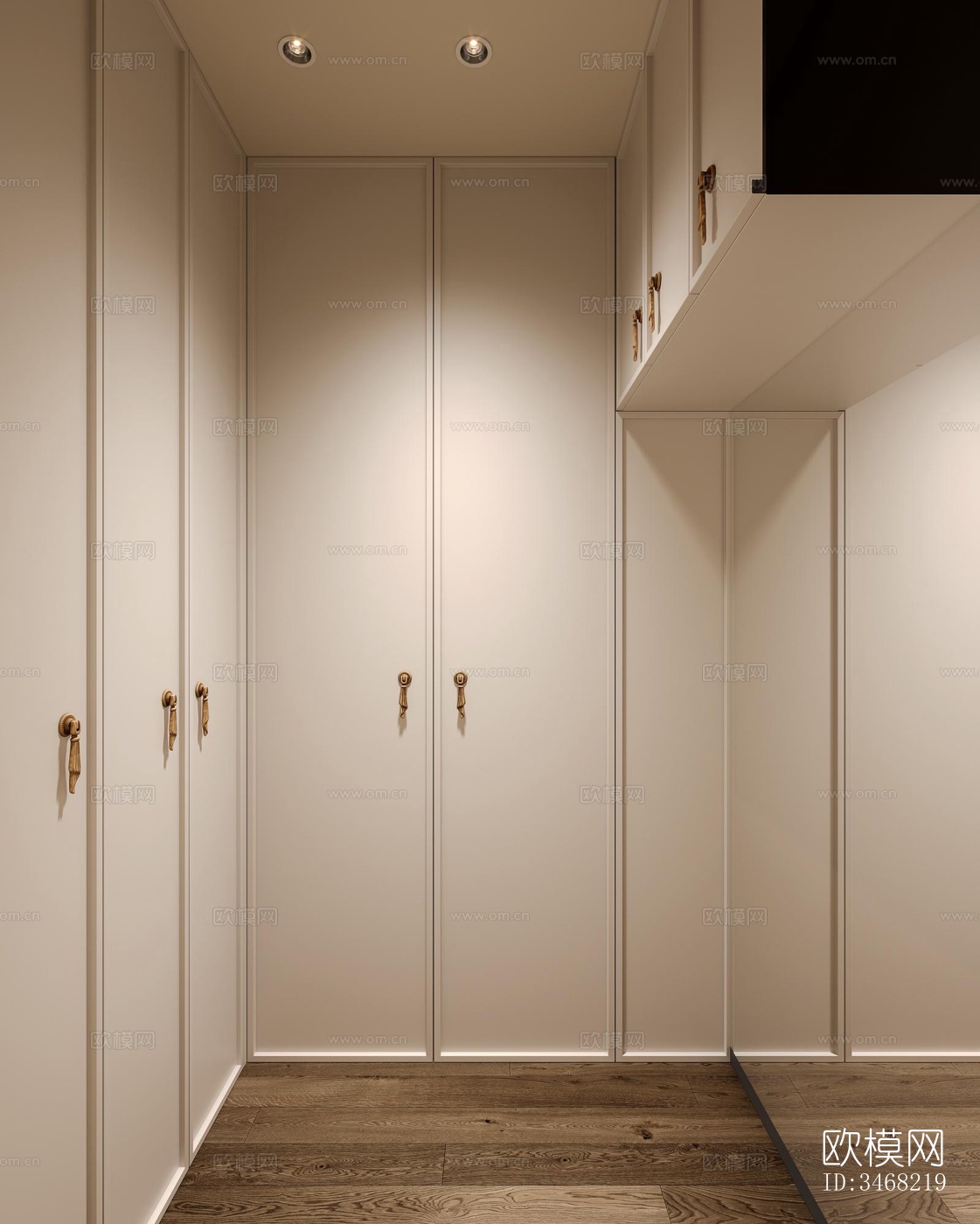 现代大平层效果图下载（渲染图1）