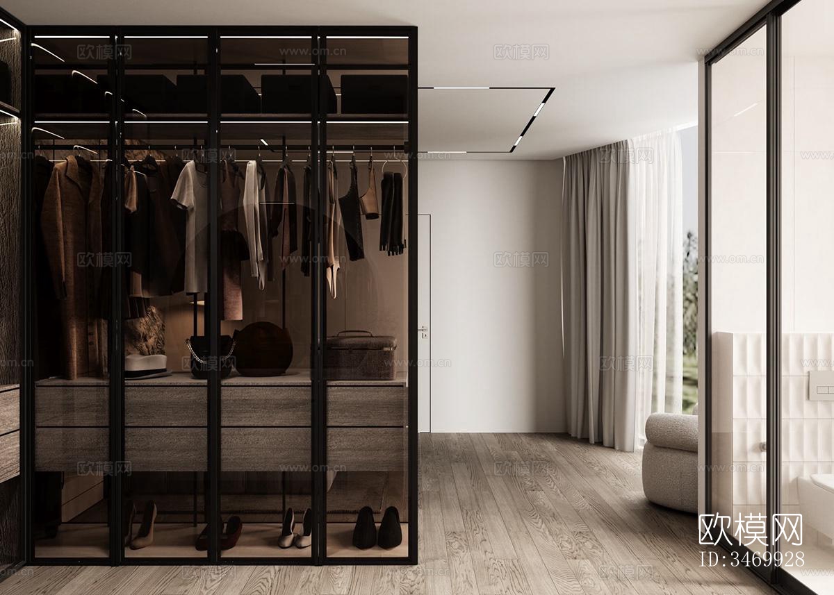 现代平层效果图下载（渲染图15）