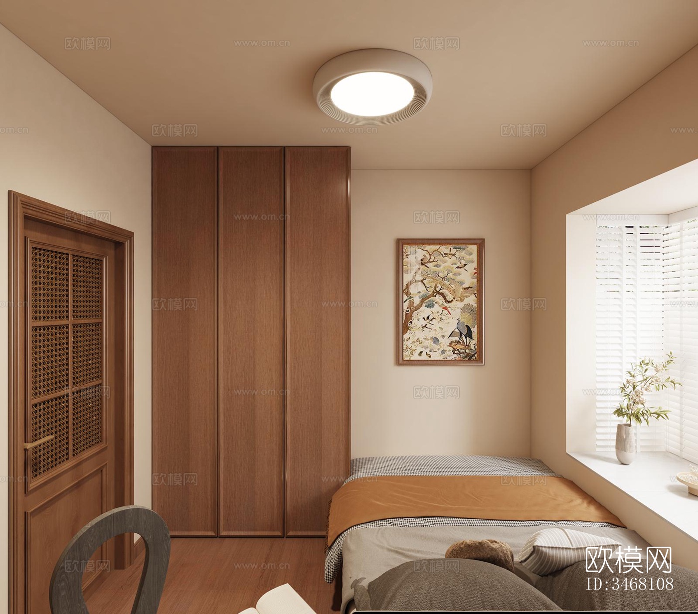 现代大平层效果图下载（渲染图7）