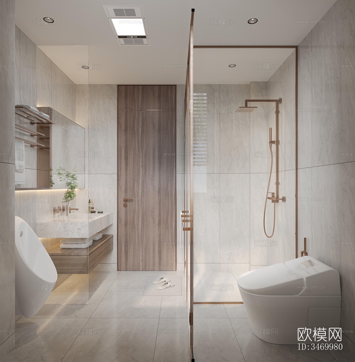 现代平层效果图下载（渲染图5）