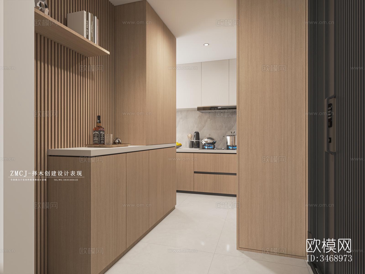 现代平层效果图下载（渲染图5）