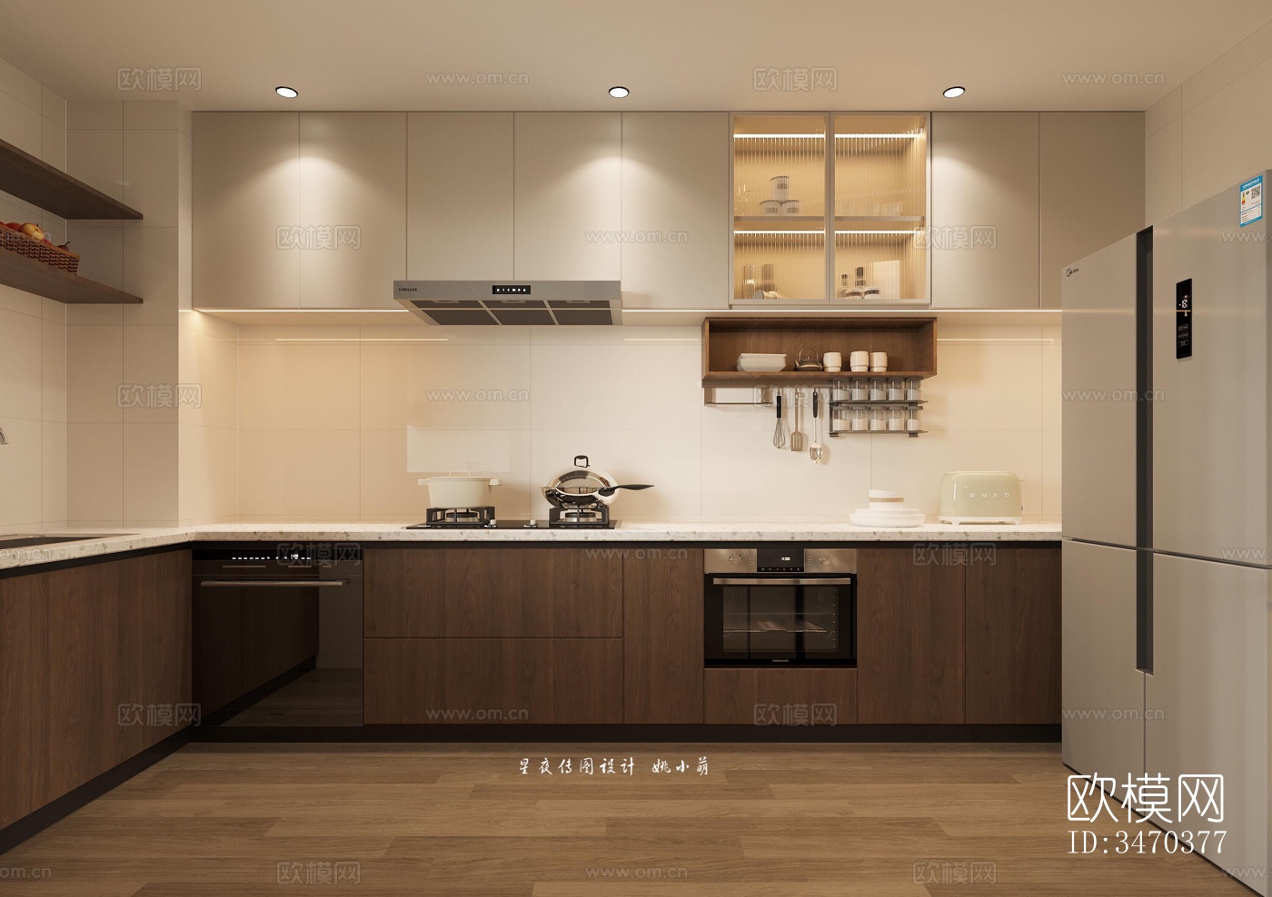 现代平层效果图下载（渲染图5）