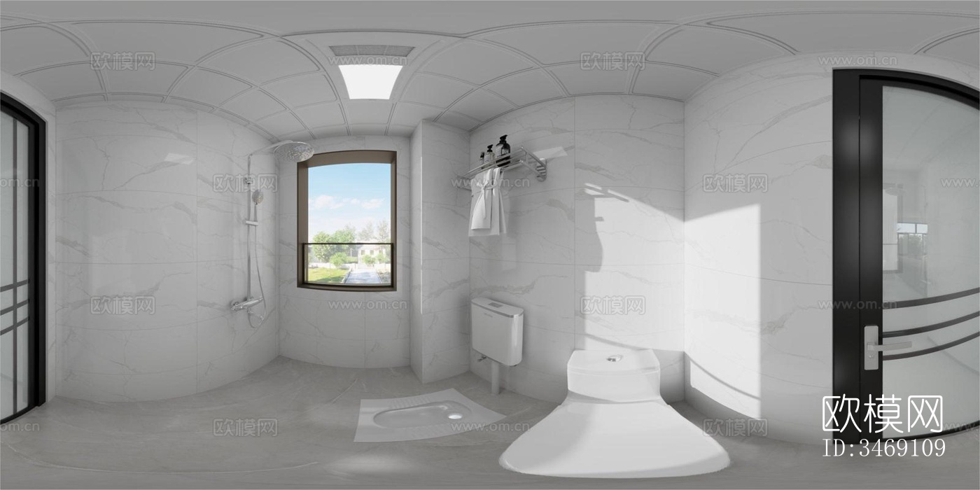 现代平层效果图下载（渲染图2）