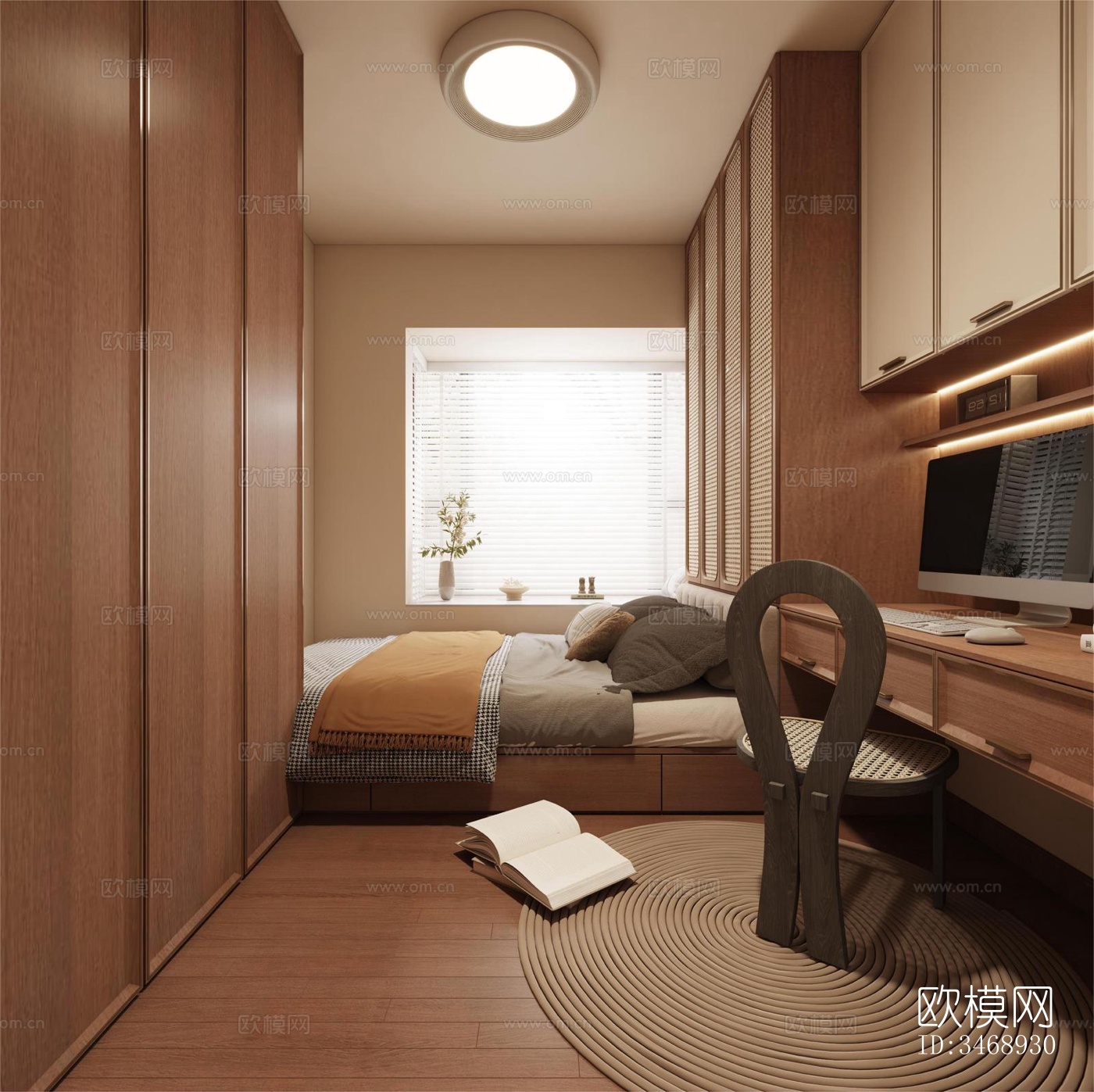 现代平层效果图下载（渲染图13）