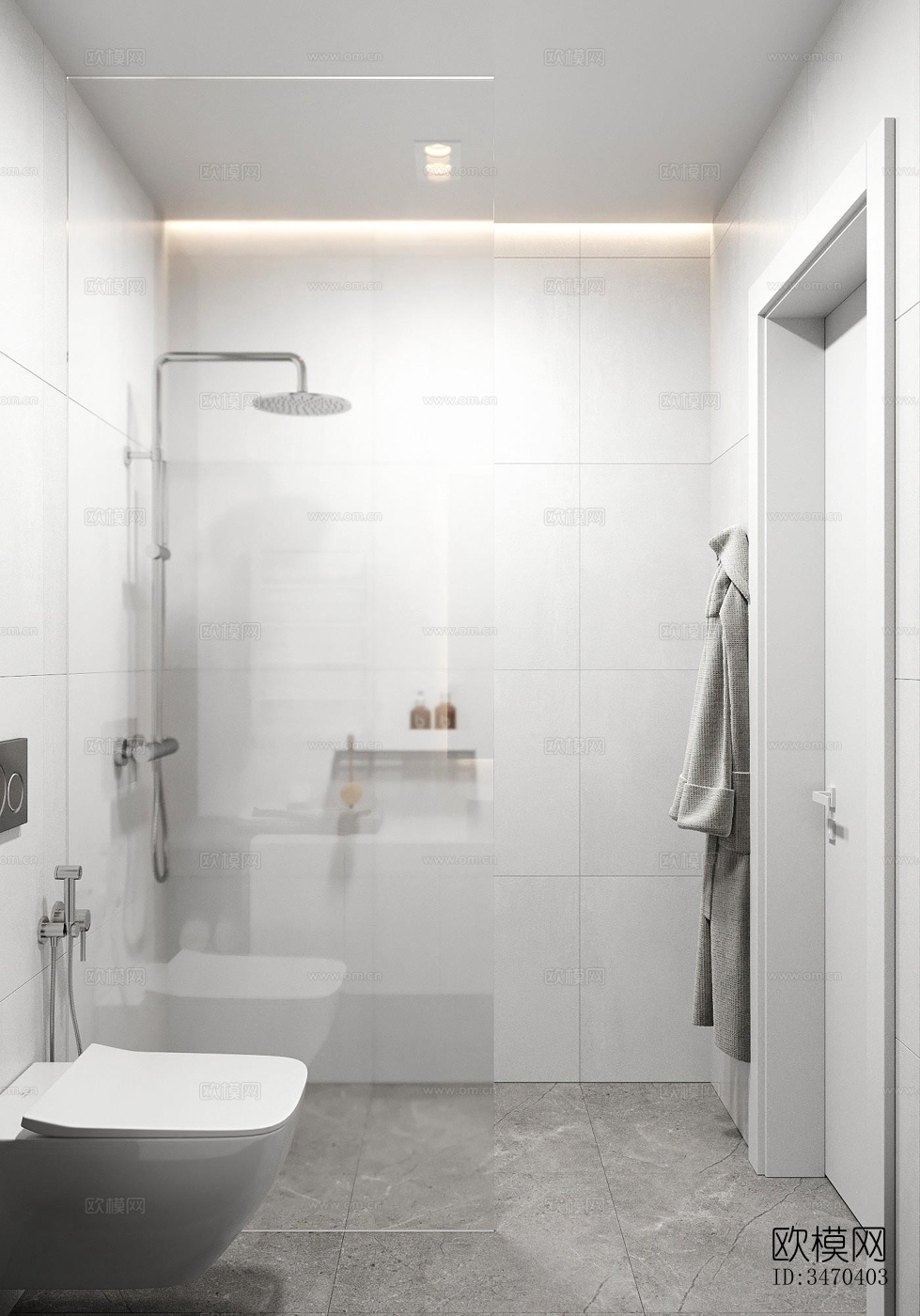 现代平层效果图下载（渲染图6）