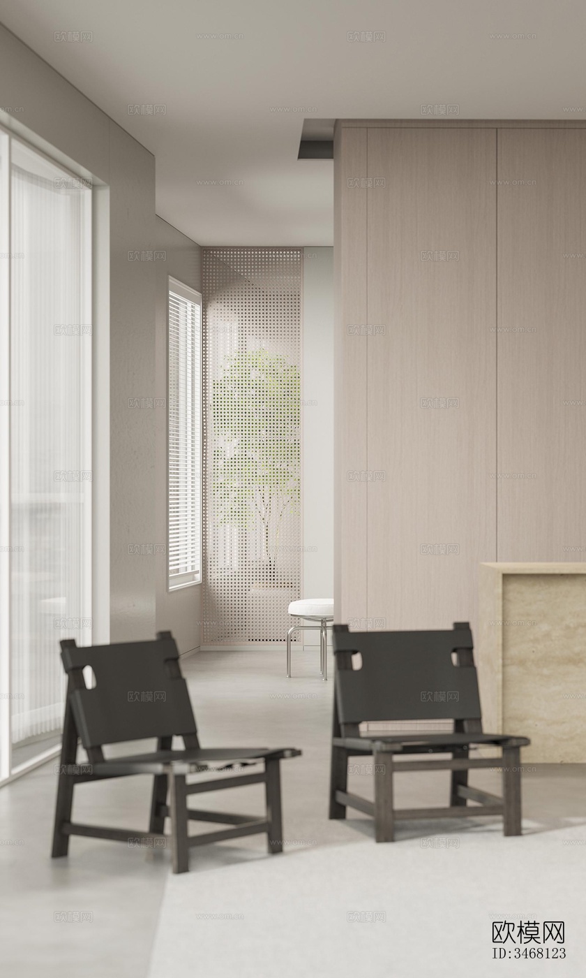 现代大平层效果图下载（渲染图7）