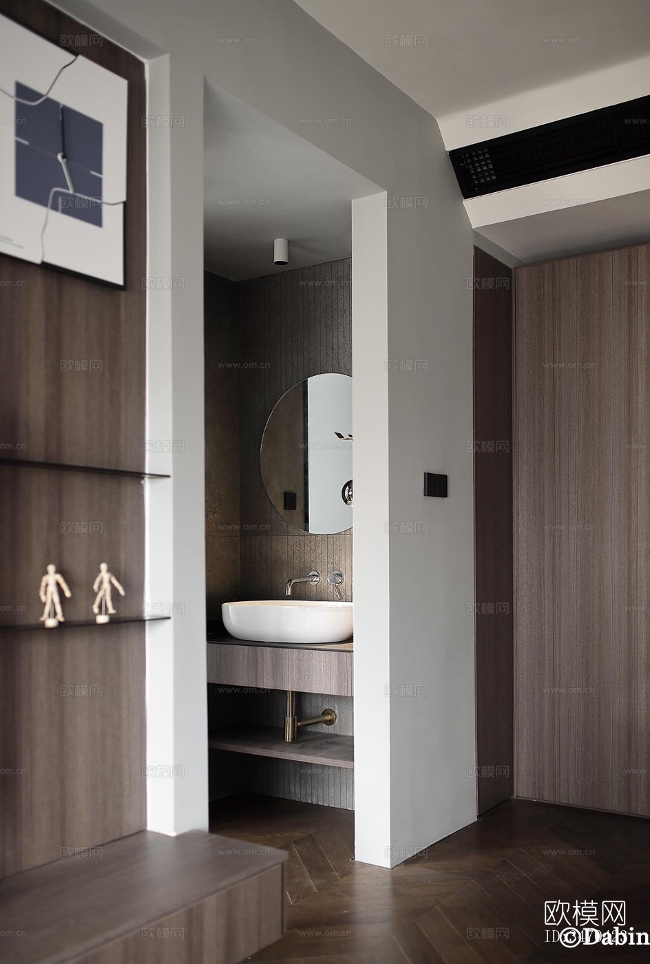 现代平层效果图下载（渲染图4）