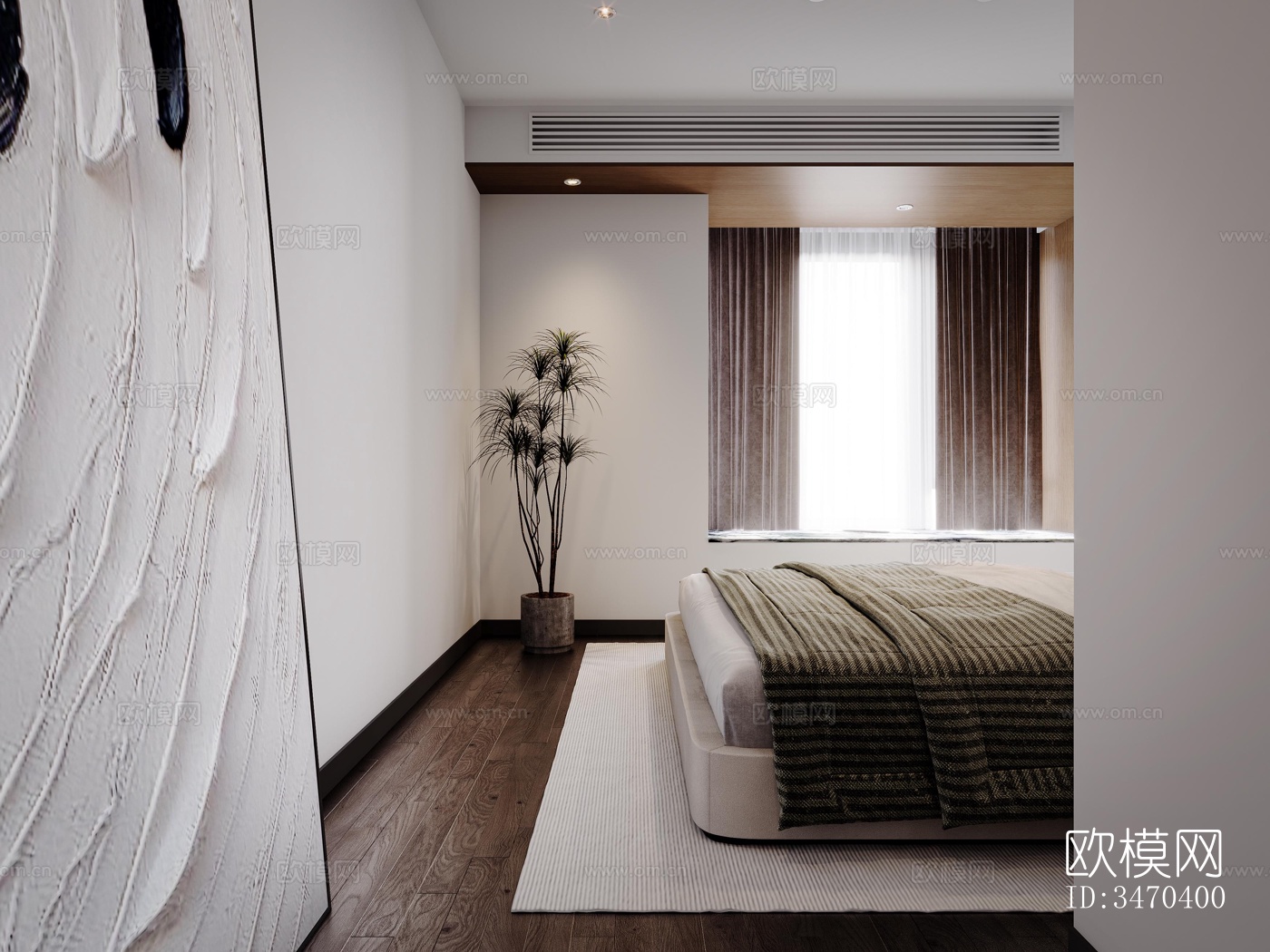 现代平层效果图下载（渲染图6）