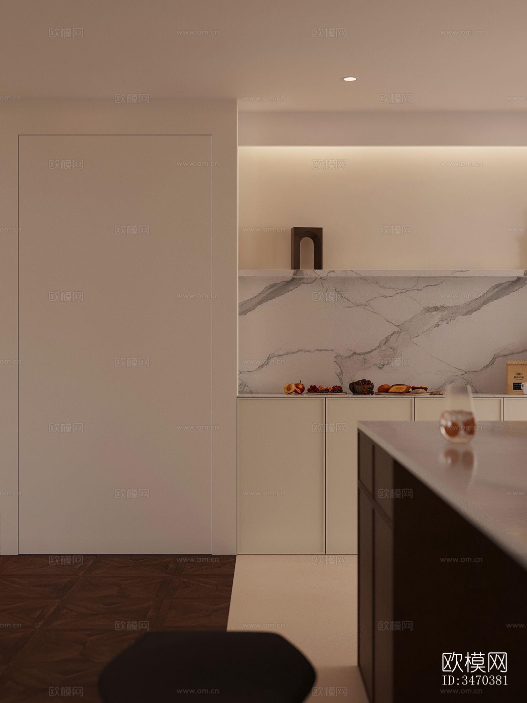 现代平层效果图下载（渲染图4）