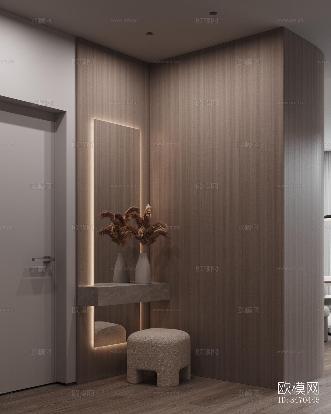 现代平层效果图下载（渲染图16）