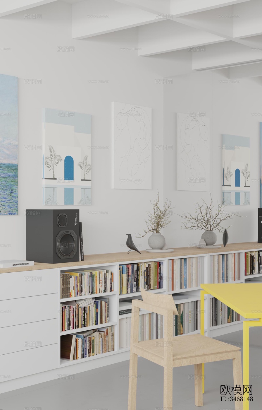 现代大平层效果图下载（渲染图12）