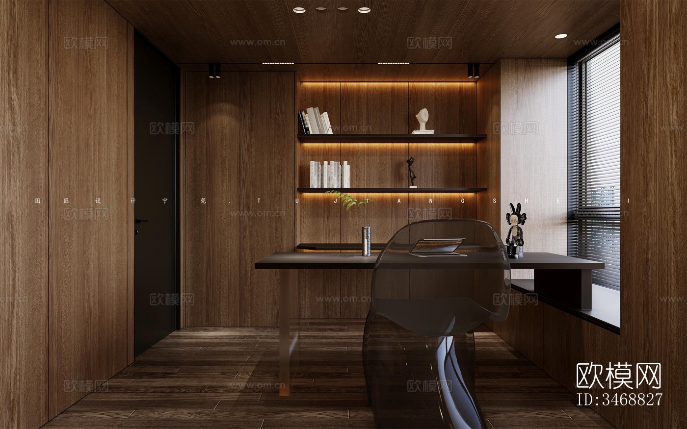 现代平层效果图下载（渲染图4）