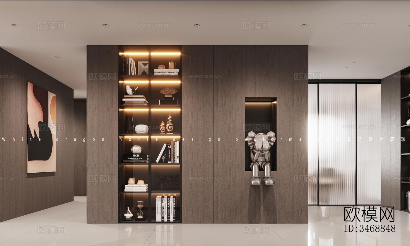 现代平层效果图下载（渲染图8）