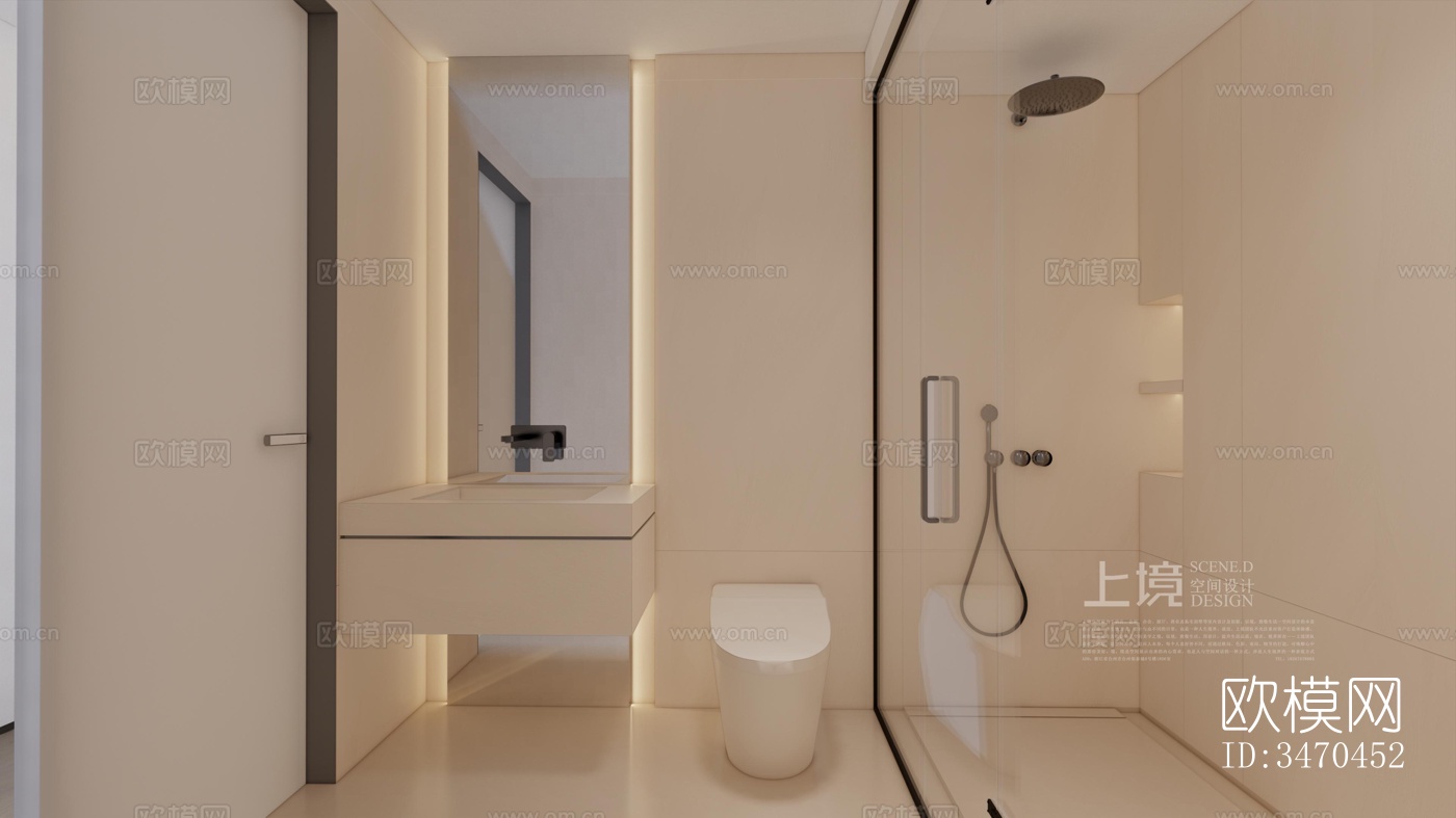 现代平层效果图下载（渲染图6）