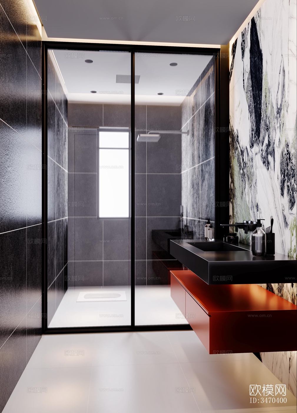 现代平层效果图下载（渲染图7）