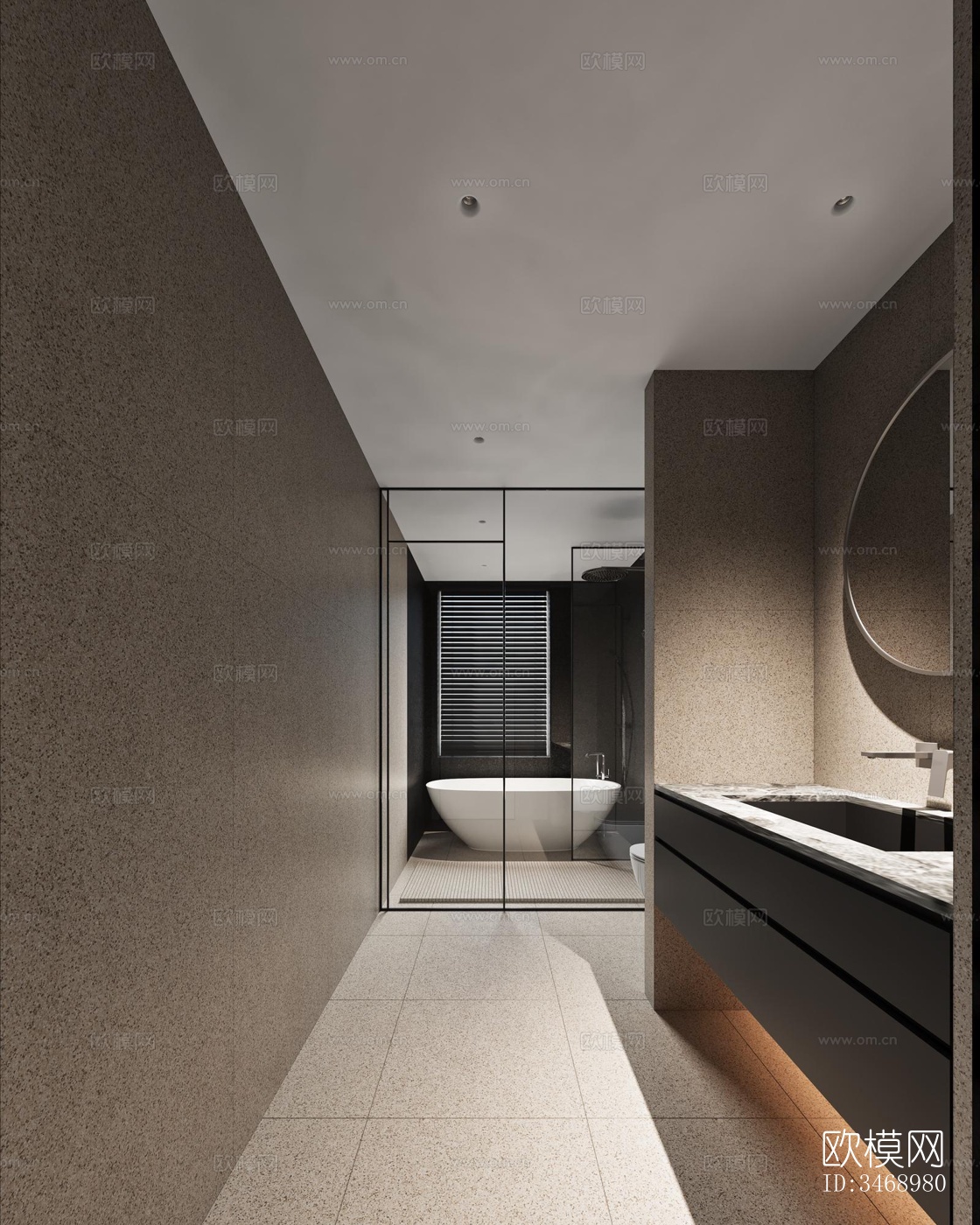 现代平层效果图下载（渲染图2）