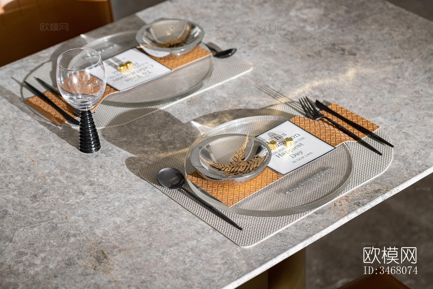 现代大平层效果图下载（渲染图1）