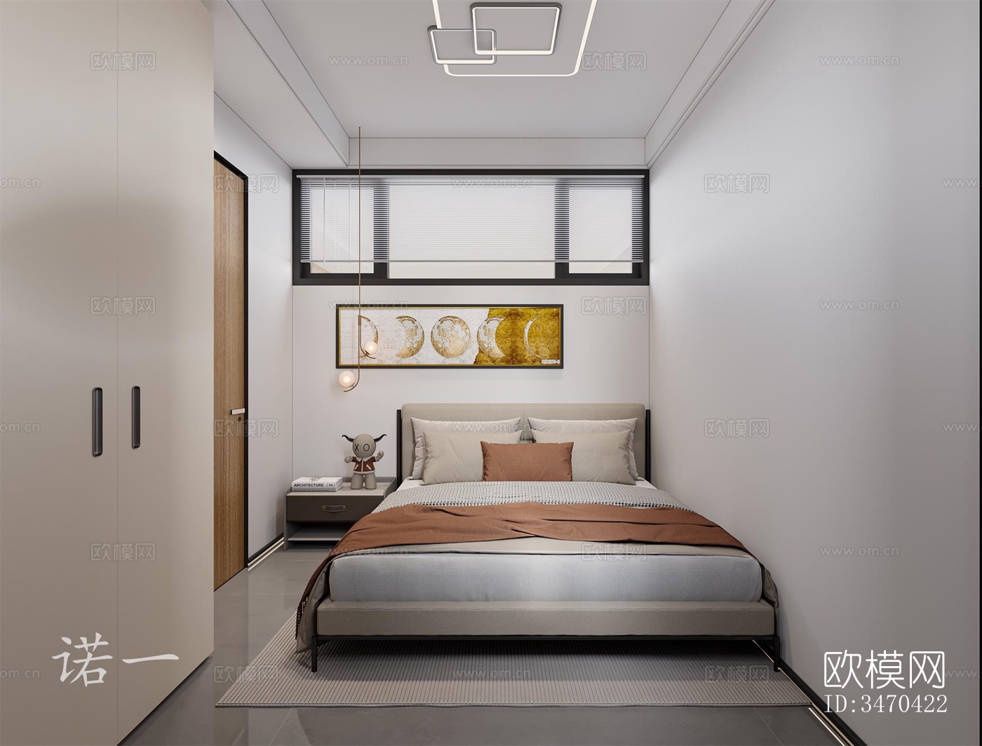 现代平层效果图下载（渲染图5）