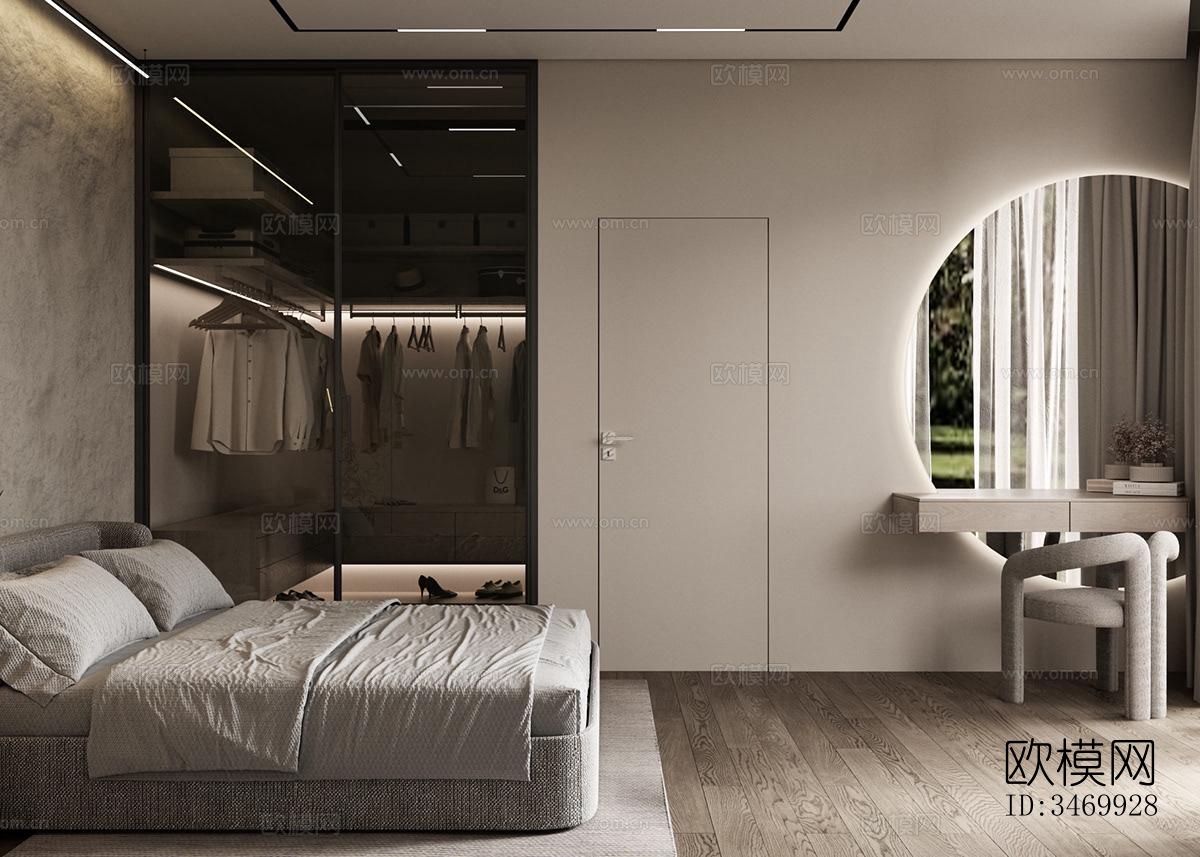 现代平层效果图下载（渲染图3）