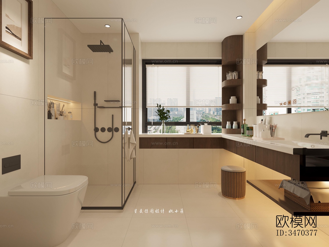 现代平层效果图下载（渲染图11）