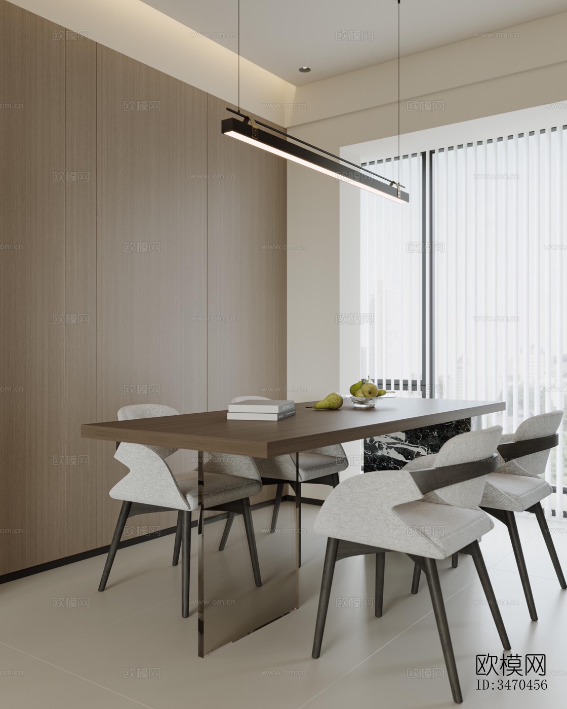 现代平层效果图下载（渲染图5）