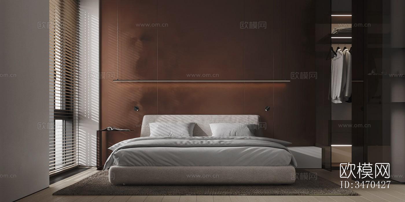 现代平层效果图下载（渲染图4）