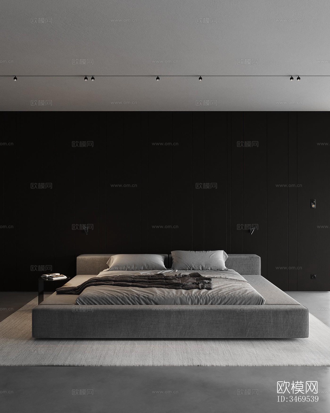 现代平层效果图下载（渲染图9）