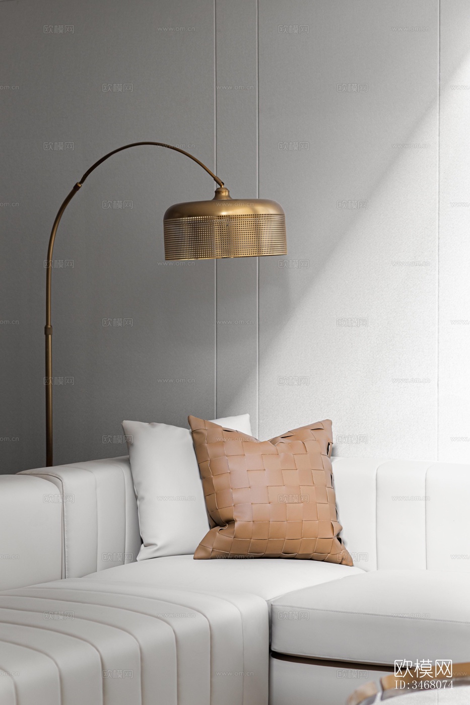 现代大平层效果图下载（渲染图13）