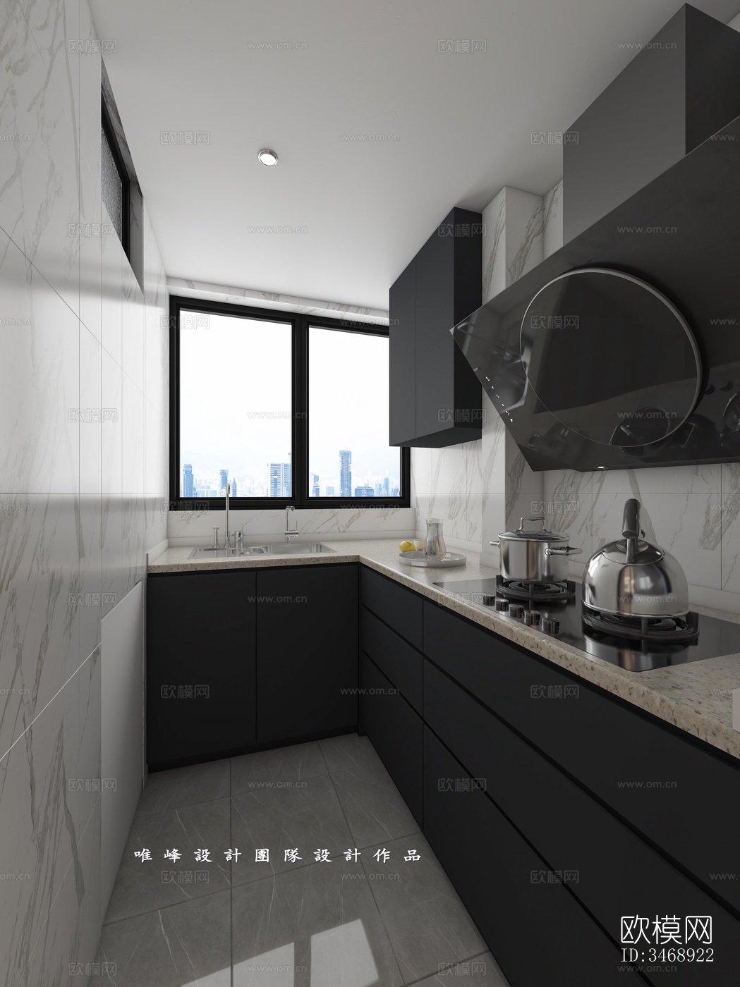 现代平层效果图下载（渲染图5）