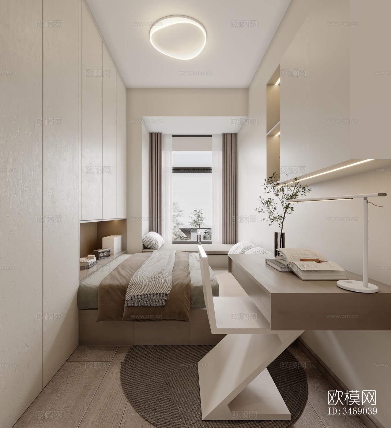 现代平层效果图下载（渲染图5）