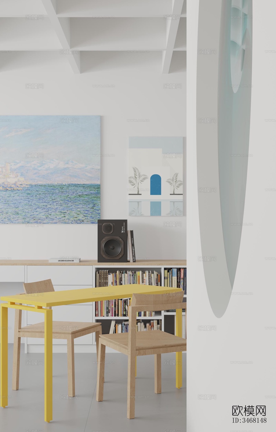 现代大平层效果图下载（渲染图10）