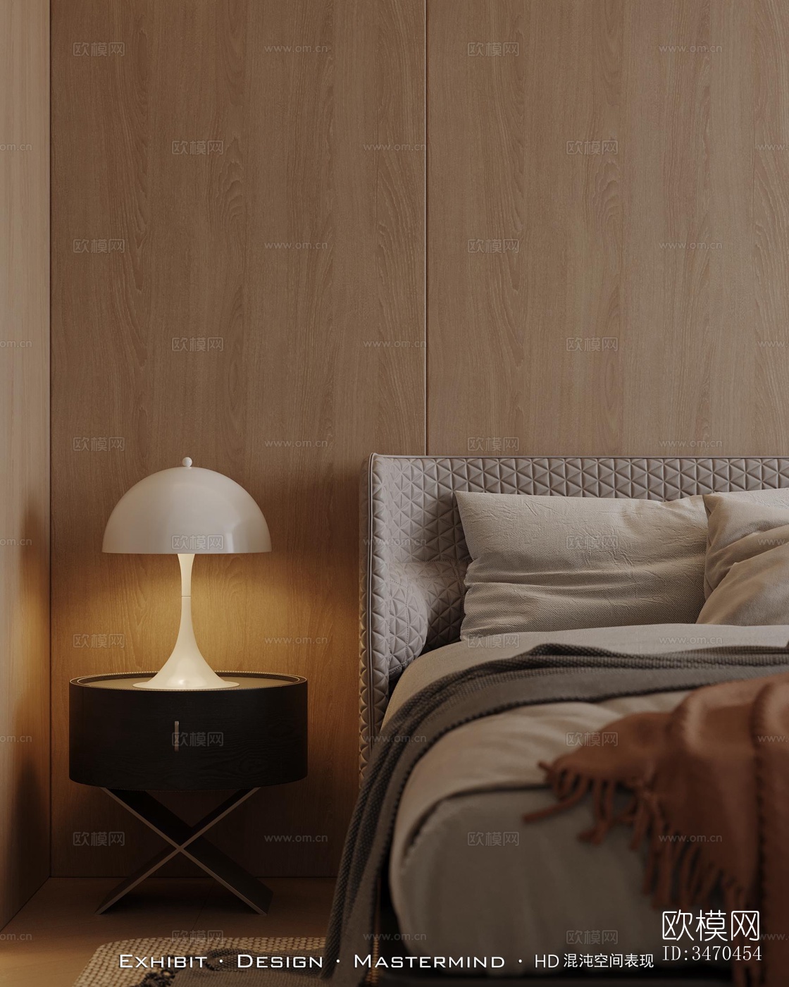 现代平层效果图下载（渲染图6）