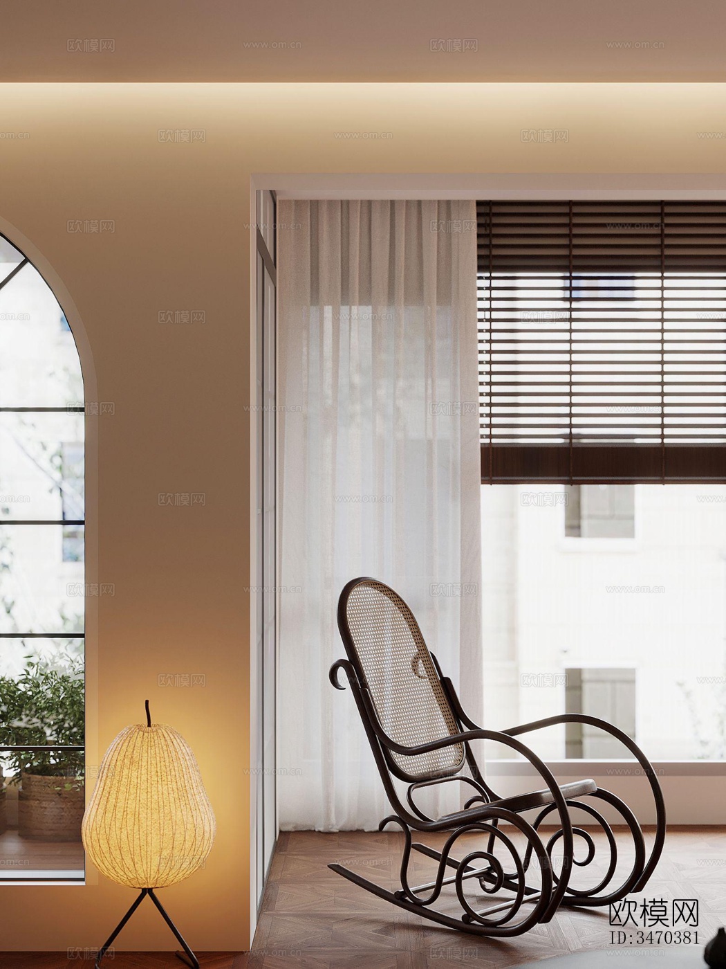 现代平层效果图下载（渲染图5）