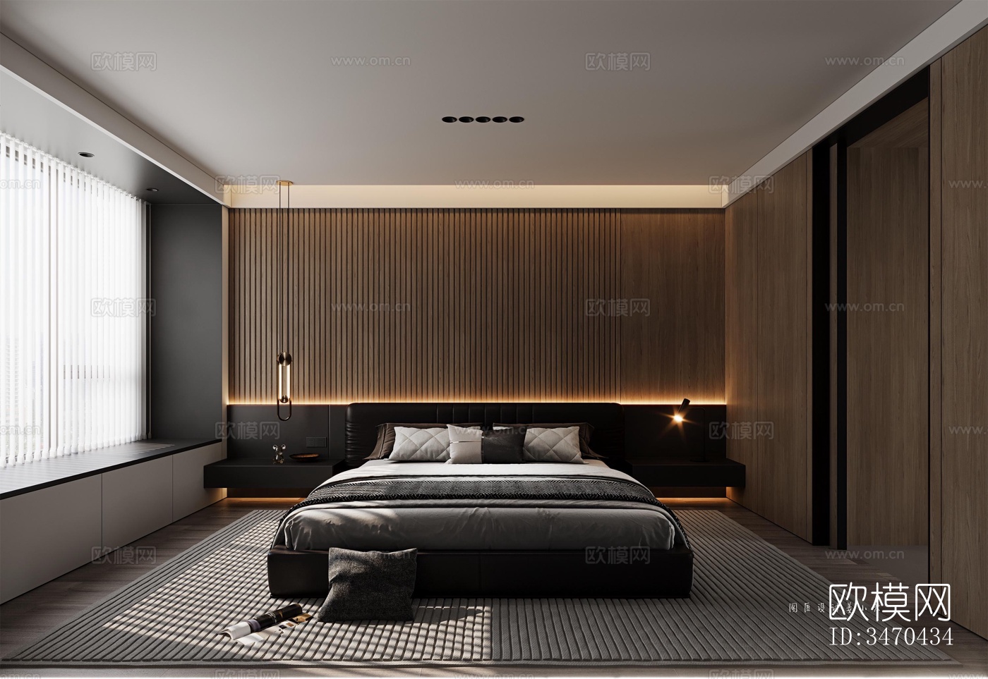 现代平层效果图下载（渲染图6）