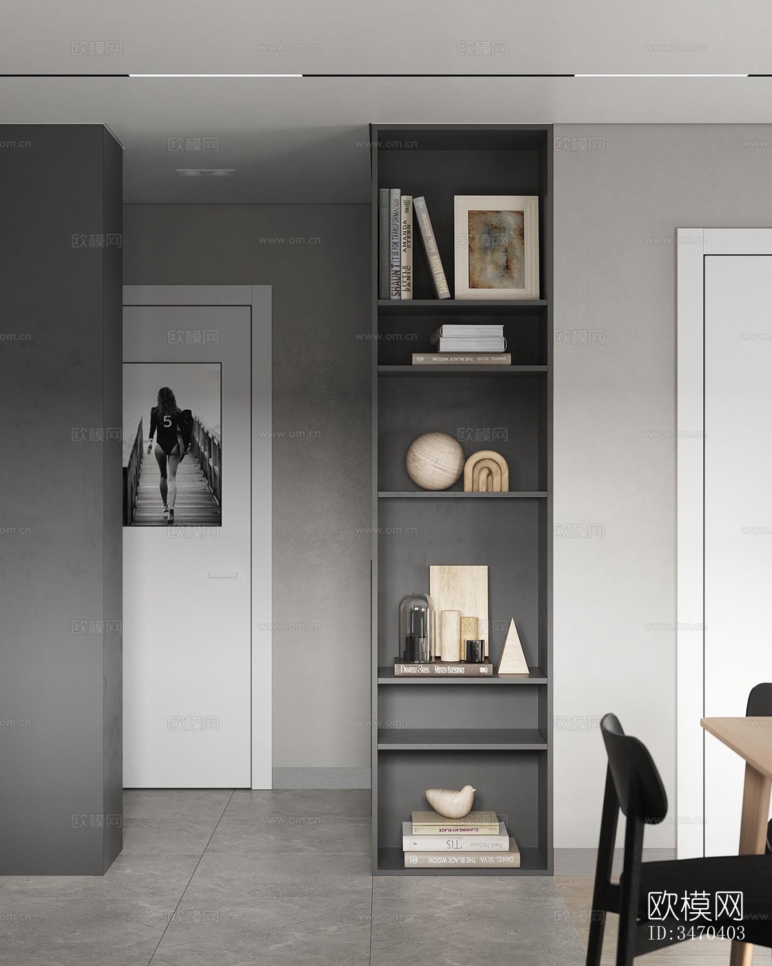 现代平层效果图下载（渲染图13）